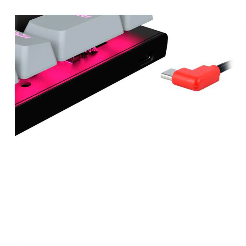 Teclado Mecanico Gamer Pcyes Kuromori, Rainbow, Switch Azul, Preto, PTKM60BL