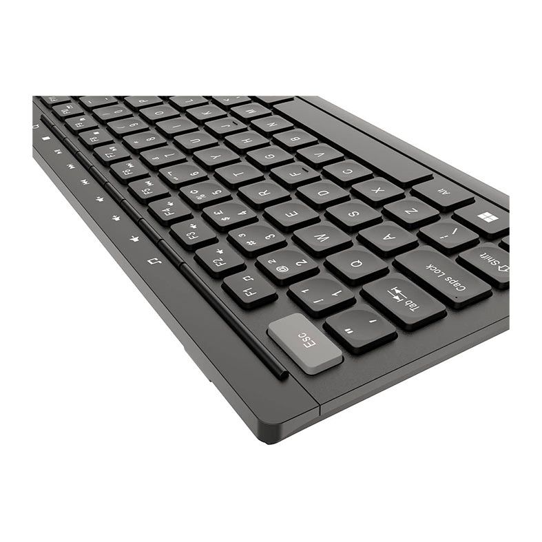 Teclado PcYes! Soft, Wireless, ABNT2, Preto, PTOSFWAB-108069
