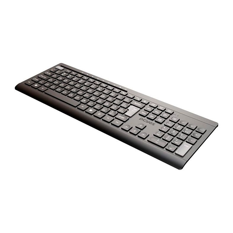 Teclado PcYes! Soft, Wireless, ABNT2, Preto, PTOSFWAB-108069