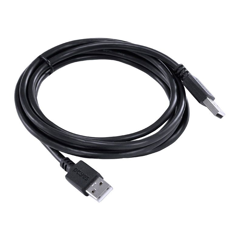 Cabo USB-A Para USB-A PCYes, 2m, Preto, PUAM2-2
