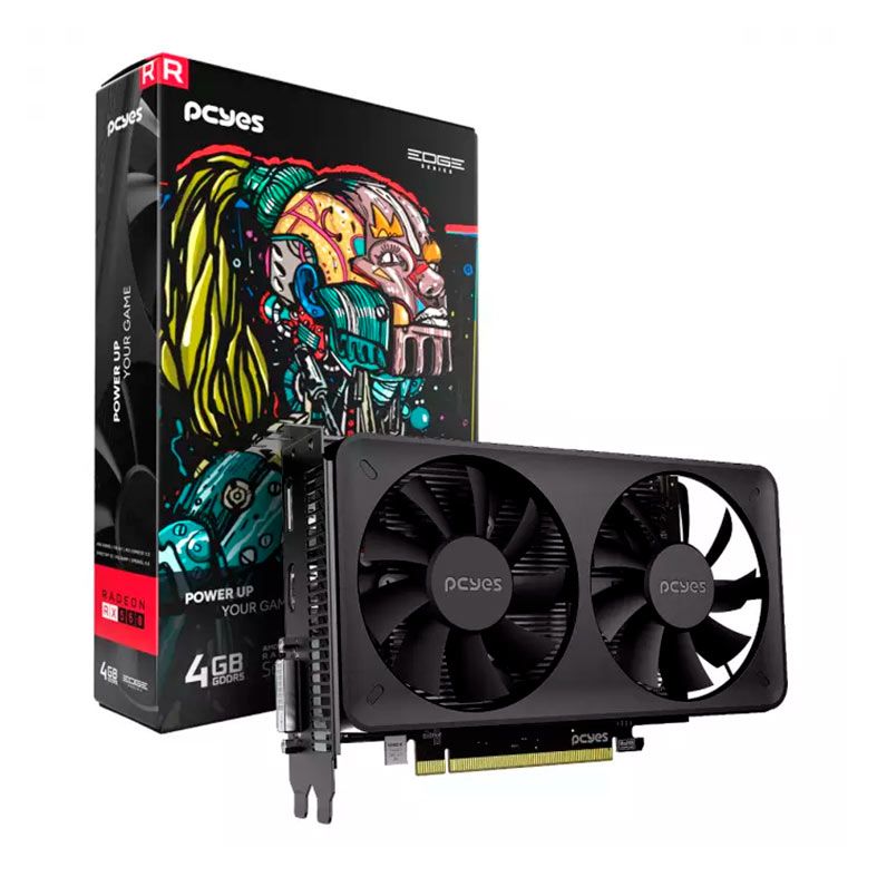 Placa de Video Pcyes Radeon RX 550, 4GB, GDDR5, 128-bit, PVEX5504GBDFBR