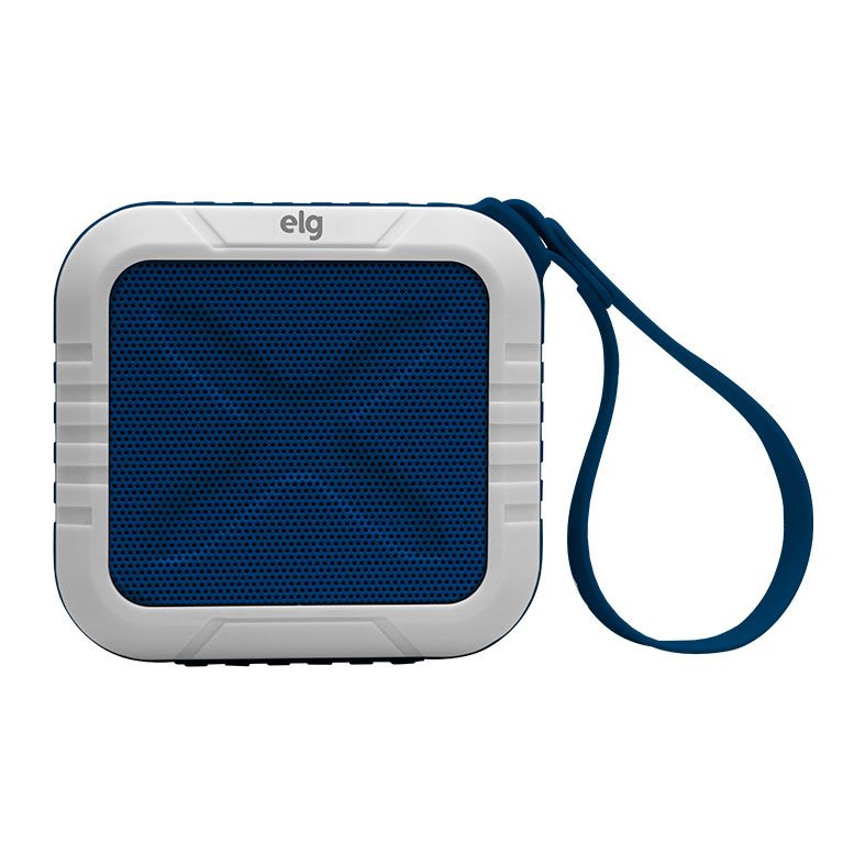 Caixa de Som ELG, 10W RMS, Bluetooth, Azul e Branco, PWC-AUDBL-NB