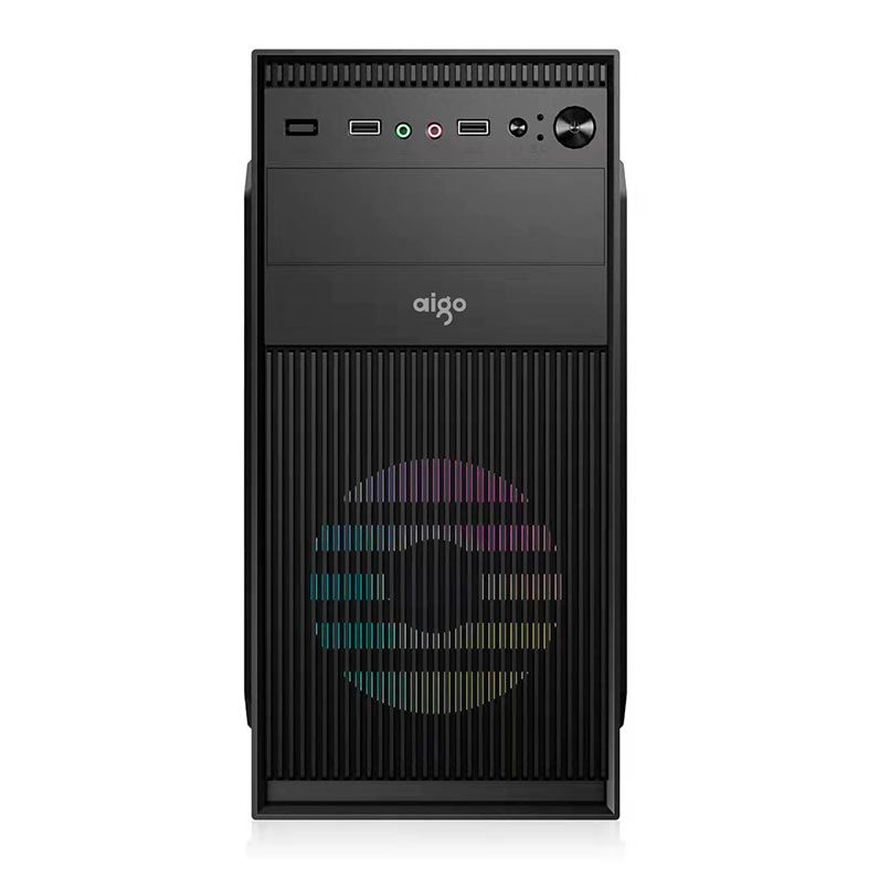 Gabinete Office Aigo Q1718, Mini-Tower, Preto, Q1718-BK
