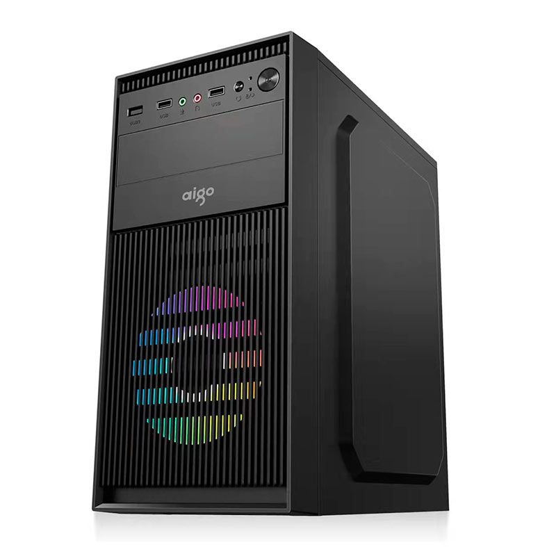 Gabinete Office Aigo Q1718, Mini-Tower, Preto, Q1718-BK