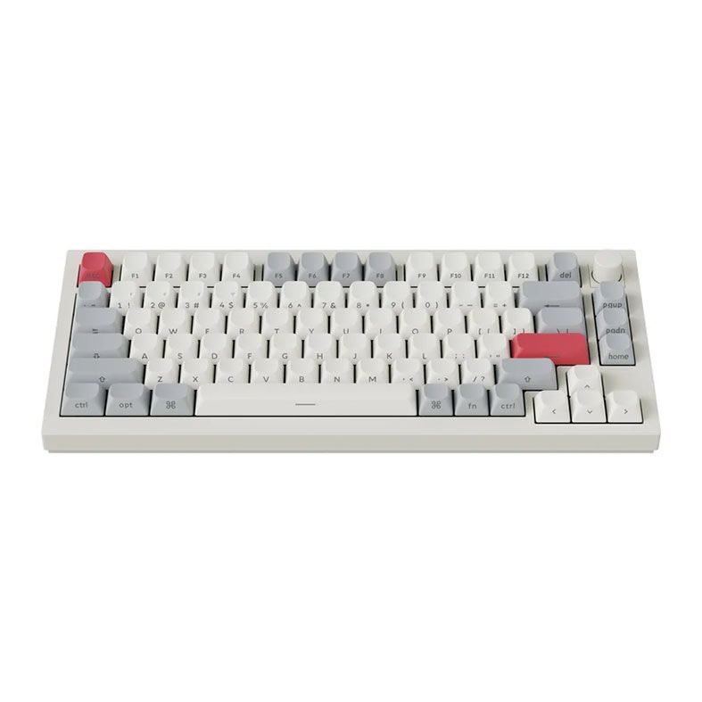 Teclado Mecânico Keychron Q1 Max, RGB, Tri-Mode, Layout 75%, Branco, Q1M-P3S