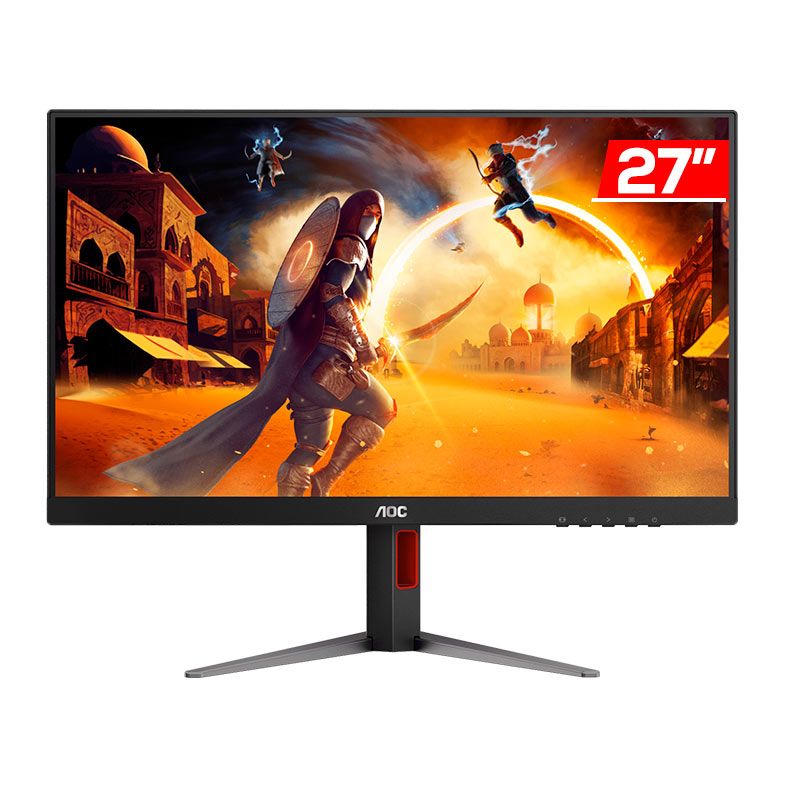 OPENBOX - Monitor Gamer AOC Agon Quad 27, 27 Pol, IPS, QHD, 0.5ms, 180Hz, G-Sync, HDMI/DP, Q27G4F
