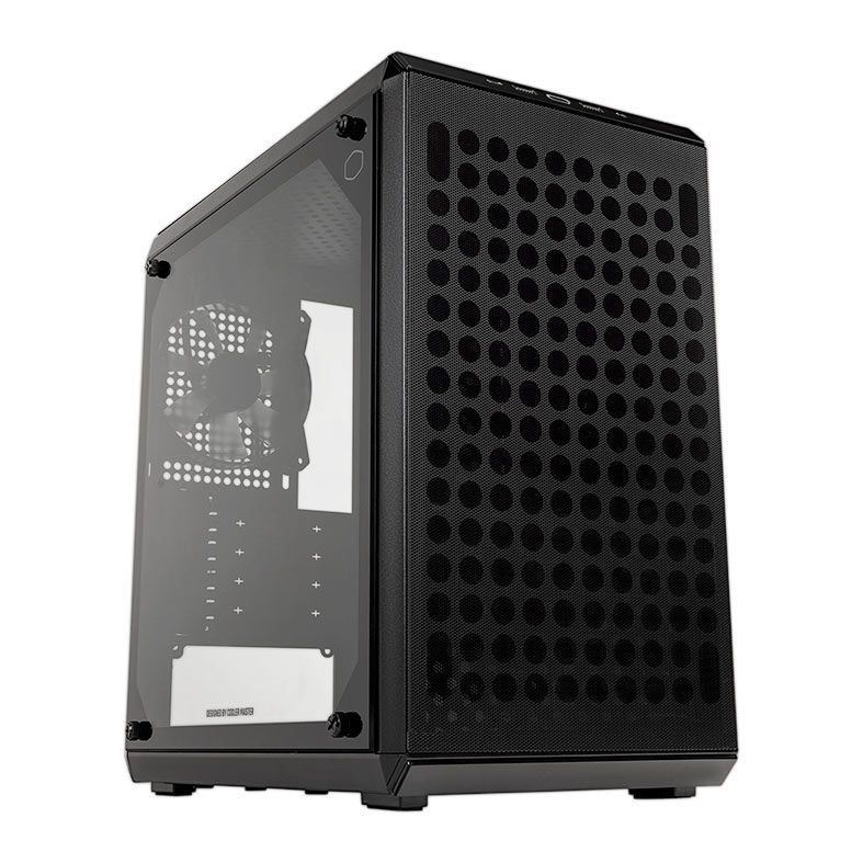 Gabinete Cooler Master Q300L V2, Mini-Tower, Lateral de Vidro, Com 1 Fan, Preto, Q300LV2-KGNN-S00