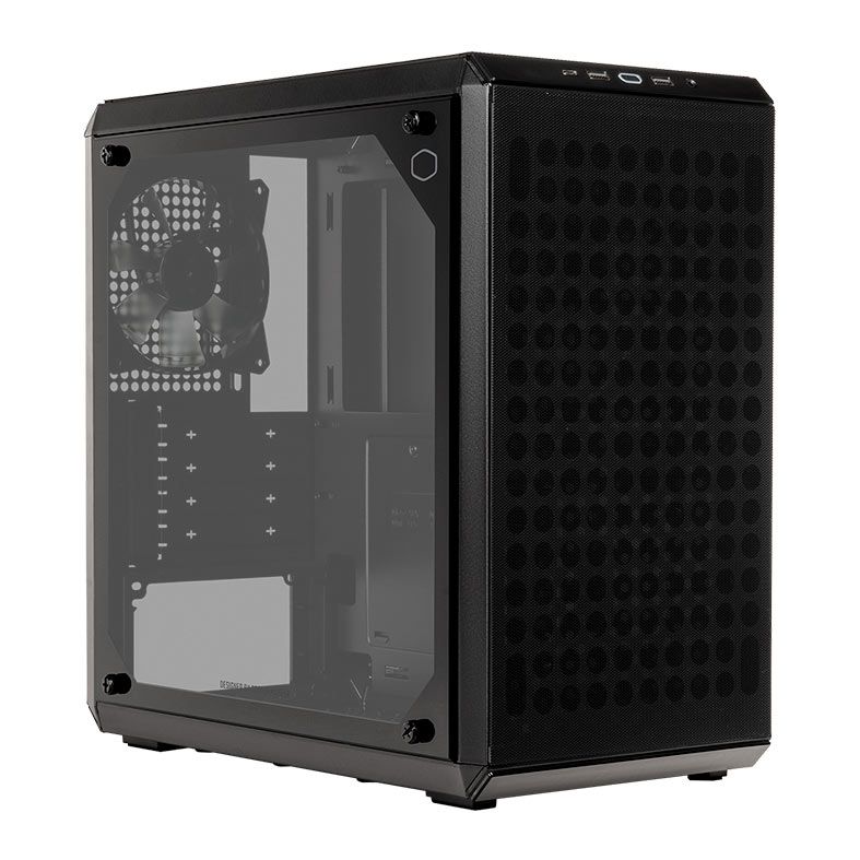 Gabinete Cooler Master Q300L V2, Mini-Tower, Lateral de Vidro, Com 1 Fan, Preto, Q300LV2-KGNN-S00