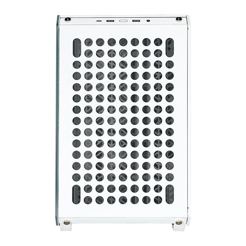 Gabinete Gamer Cooler Master QUBE 500 Flatpack, Modular, Mid-Tower, Lateral de Vidro, Com 1 Fan, Branco, Q500-WGNN-S00