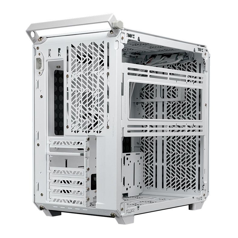 Gabinete Gamer Cooler Master QUBE 500 Flatpack, Modular, Mid-Tower, Lateral de Vidro, Com 1 Fan, Branco, Q500-WGNN-S00