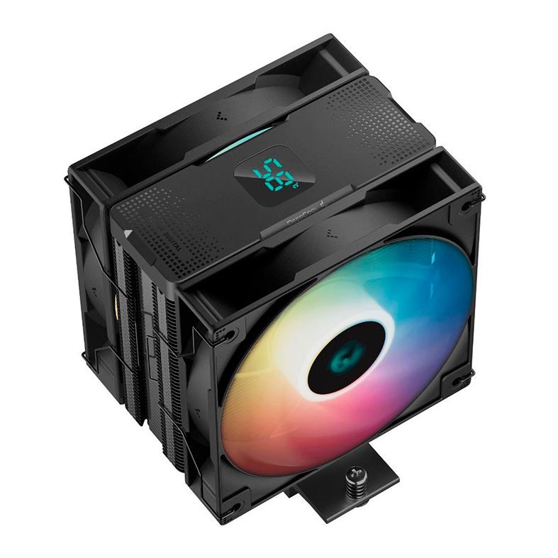 Cooler Para Processador Deepcool AG400 Digital Plus, RGB, 120mm, Preto, R-AG400-BKADMP-G-1
