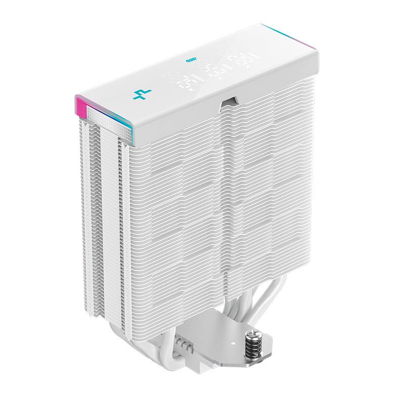 Cooler Para Processador DeepCool AK400 Digital Pro WH, ARGB, 120mm, Branco, R-AK400-WHAPMN-G
