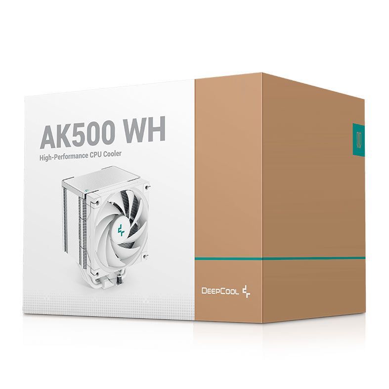 Cooler Para Processador DeepCool AK500, 120mm, Branco, R-AK500-WHNNMT-G