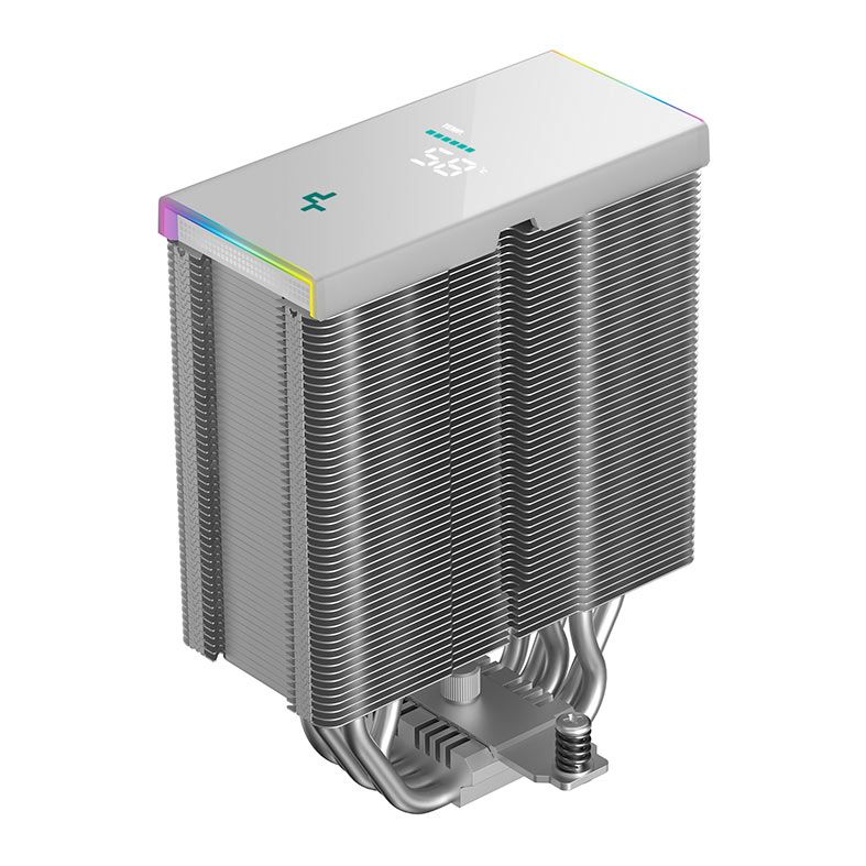 Cooler Para Processador DeepCool AK500S Digital SE, ARGB, 120mm, Branco, R-AK500S-WHADMN-GJD