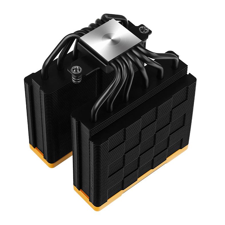 Cooler Para Processador Deepcool AK620 Zero Dark Zoria, 120mm, Preto e Amarelo, R-AK620-BKNPMN-E