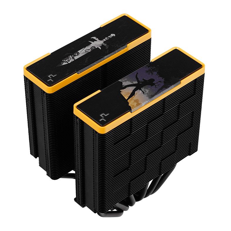 Cooler Para Processador Deepcool AK620 Zero Dark Zoria, 120mm, Preto e Amarelo, R-AK620-BKNPMN-E