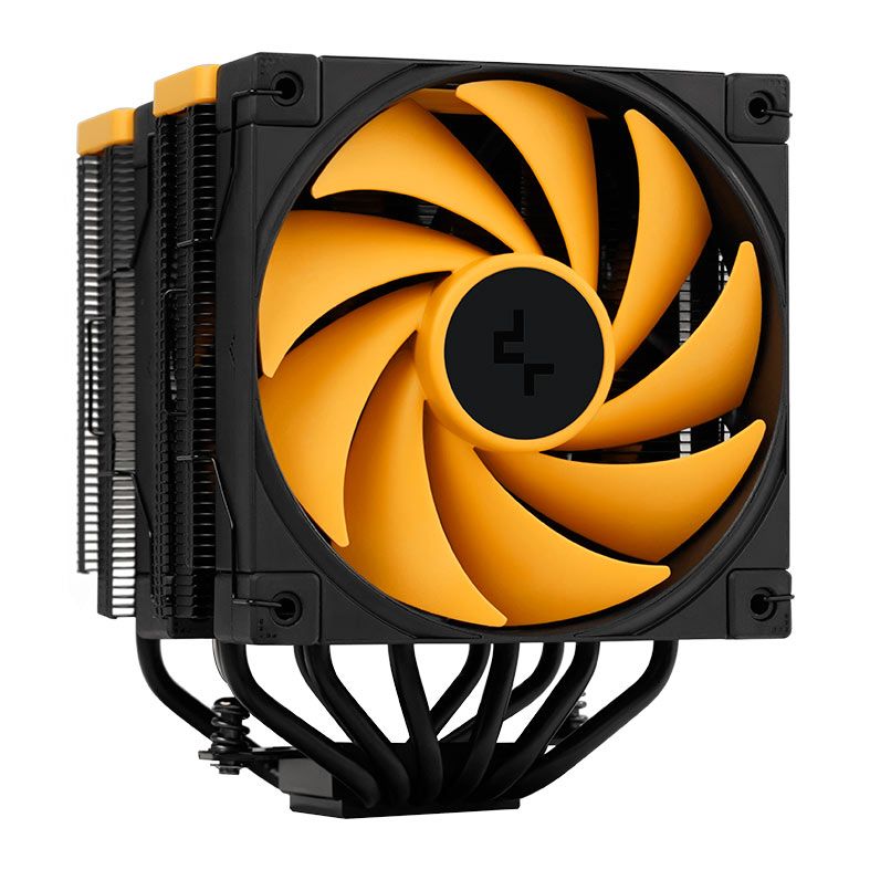Cooler Para Processador Deepcool AK620 Zero Dark Zoria, 120mm, Preto e Amarelo, R-AK620-BKNPMN-E