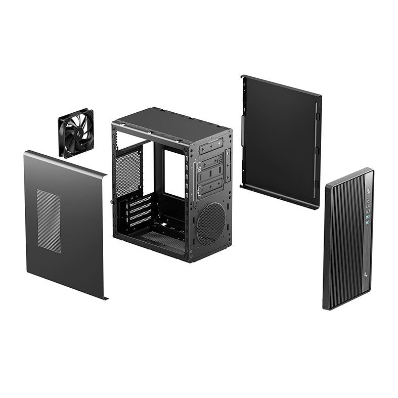 Gabinete Office Deepcool CC310, Mid-Tower, Preto, R-CC310-BKNNM0-G