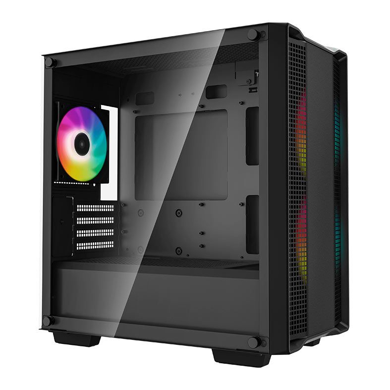 Gabinete Gamer Deepcool CC360 ARGB, Mid-Tower, Lateral de Vidro, Com 3 Fans, Preto, R-CC360-BKAPM3-G-1