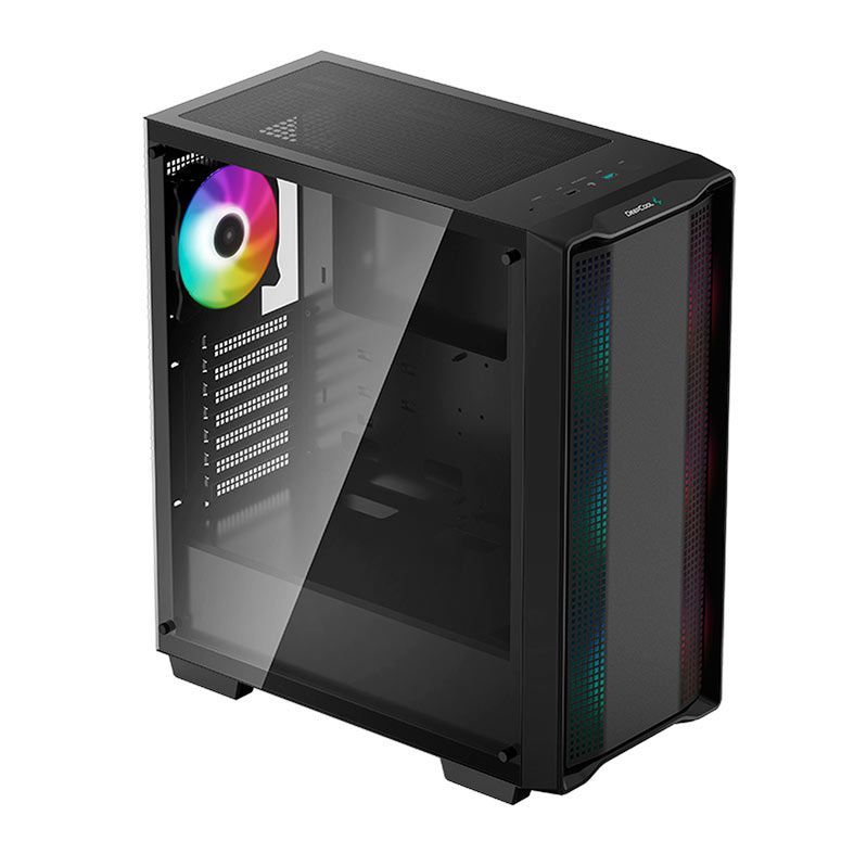 Gabinete Gamer Deepcool CC560 ARGB, Lateral de Vidro, Com 4 Fans, Preto, R-CC560-BKTAA4-G-1
