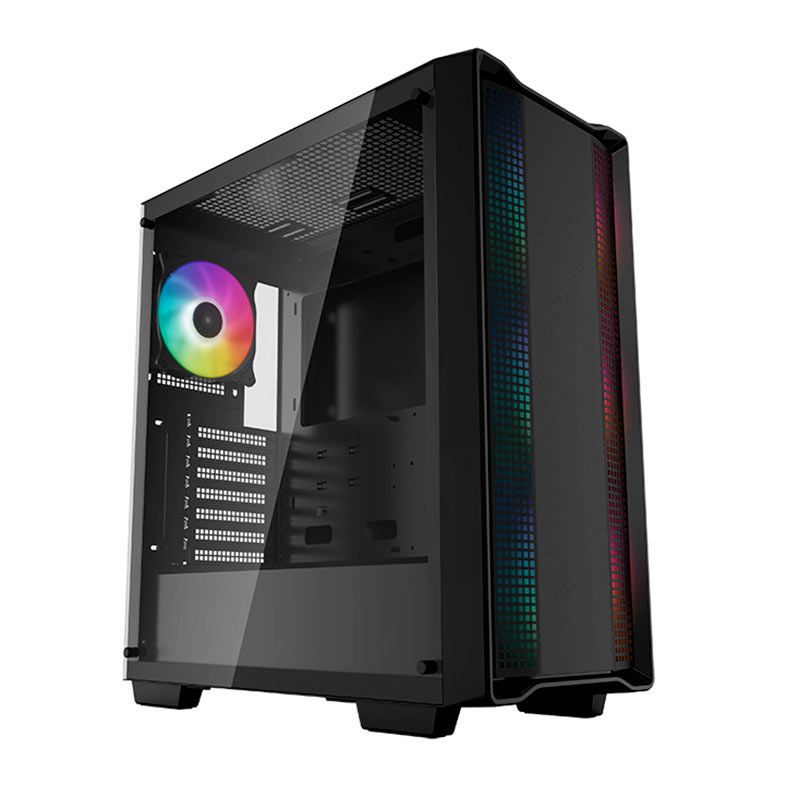 Gabinete Gamer Deepcool CC560 ARGB, Lateral de Vidro, Com 4 Fans, Preto, R-CC560-BKTAA4-G-1