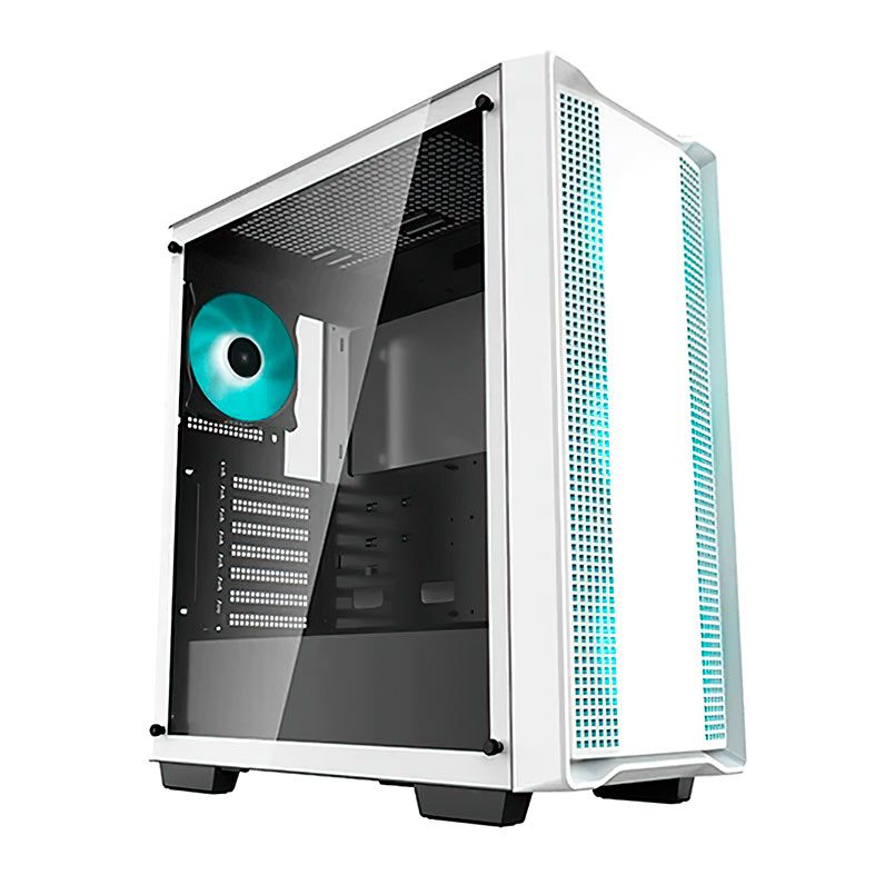 Gabinete Gamer DeepCool CC560, Mid-Tower, Lateral de Vidro, Com 4 Fans, Branco, R-CC560-WHGAA4-G-1
