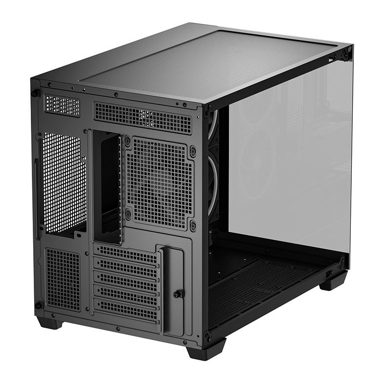 Gabinete Gamer Deepcool CG330, ARGB, Mid-Tower, Lateral de Vidro, Com 3 Fans, Preto, R-CG330-BKNGM3-G