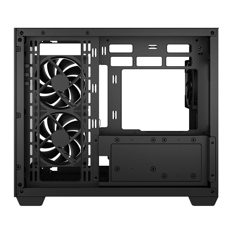 Gabinete Gamer Deepcool CG330, ARGB, Mid-Tower, Lateral de Vidro, Com 3 Fans, Preto, R-CG330-BKNGM3-G