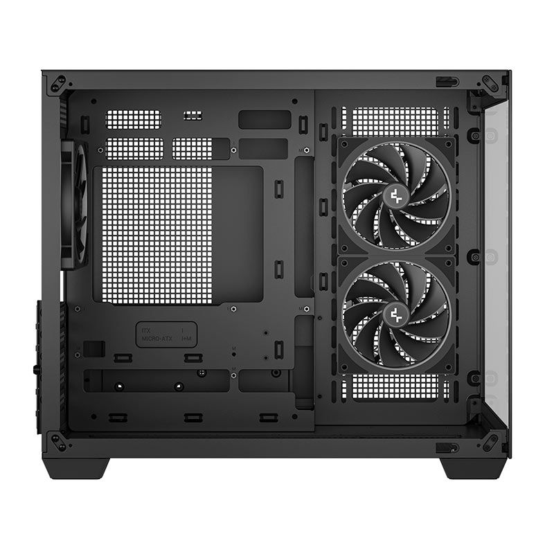Gabinete Gamer Deepcool CG330, ARGB, Mid-Tower, Lateral de Vidro, Com 3 Fans, Preto, R-CG330-BKNGM3-G