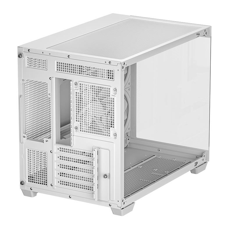Gabinete Gamer Deepcool CG330, ARGB, Mid-Tower, Lateral de Vidro, Com 3 Fans, Branco, R-CG330-WHNGM3-G