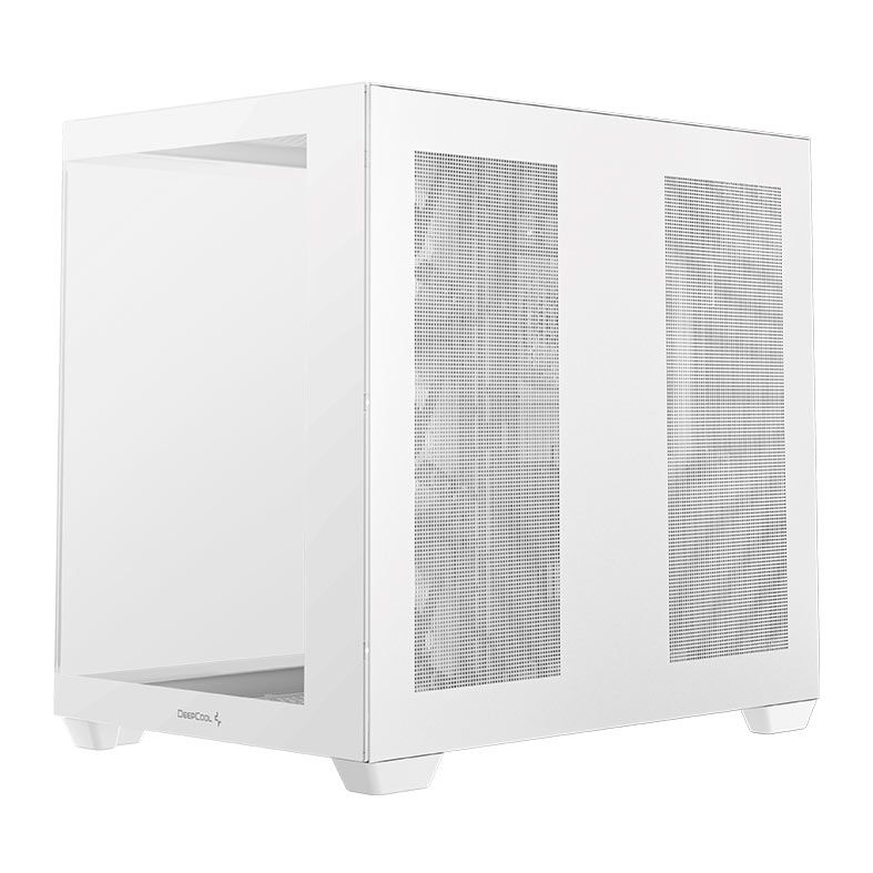 Gabinete Gamer Deepcool CG530 4F,ARGB, Mid-Tower, Lateral de Vidro, Com 4 Fans, Branco, R-CG530-WHADA4-G-1