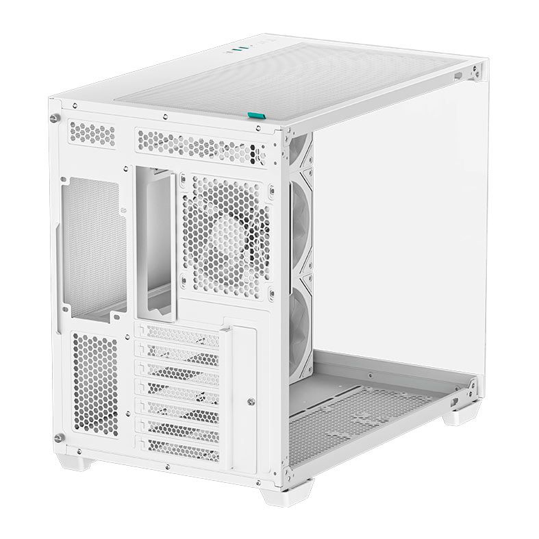 Gabinete Gamer Deepcool CG530 4F,ARGB, Mid-Tower, Lateral de Vidro, Com 4 Fans, Branco, R-CG530-WHADA4-G-1