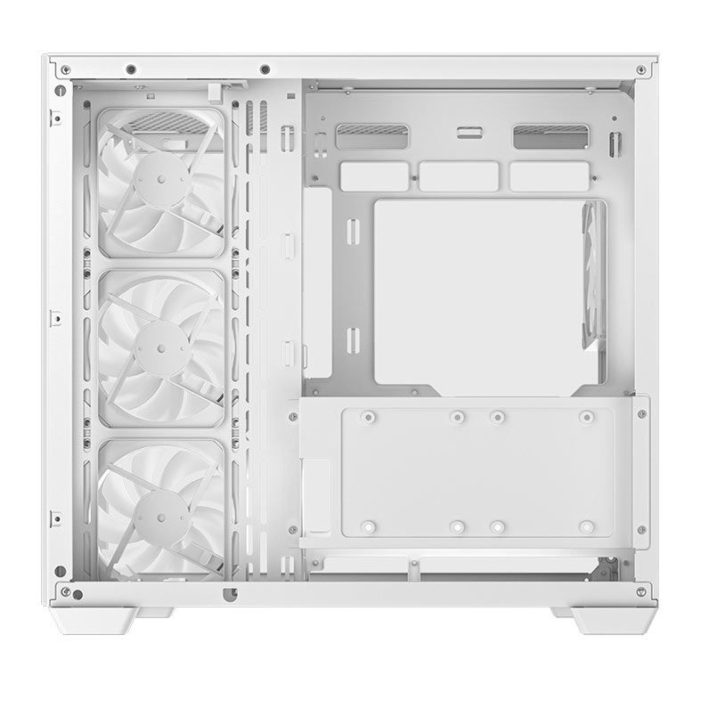 Gabinete Gamer Deepcool CG530 4F,ARGB, Mid-Tower, Lateral de Vidro, Com 4 Fans, Branco, R-CG530-WHADA4-G-1