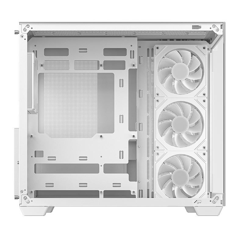 Gabinete Gamer Deepcool CG530 4F,ARGB, Mid-Tower, Lateral de Vidro, Com 4 Fans, Branco, R-CG530-WHADA4-G-1