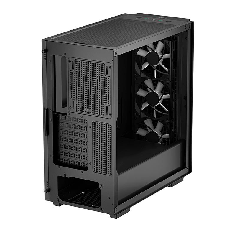 Gabinete Gamer DeepCool CG540, RGB, Mid-Tower, Lateral de Vidro, Com 4 Fans, Preto, R-CG540-BKAGE4-G-1