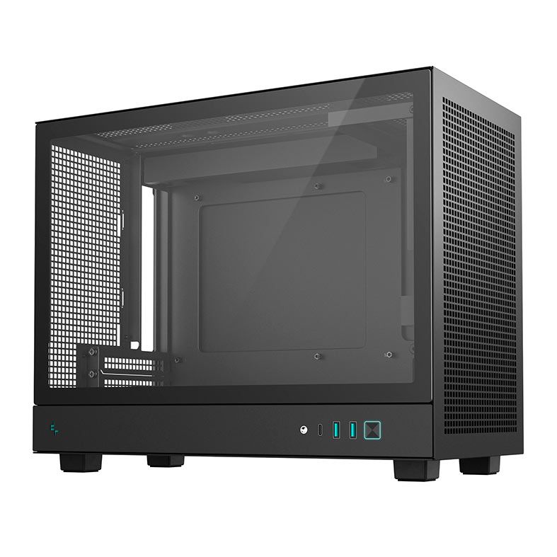 Gabinete Gamer Deepcool CH160 Plus, Mini-Tower, Lateral de Vidro, Preto, R-CH160-BKNGM0-G