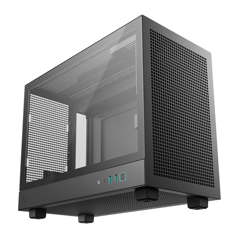 Gabinete Gamer Deepcool CH160 Plus, Mini-Tower, Lateral de Vidro, Preto, R-CH160-BKNGM0-G