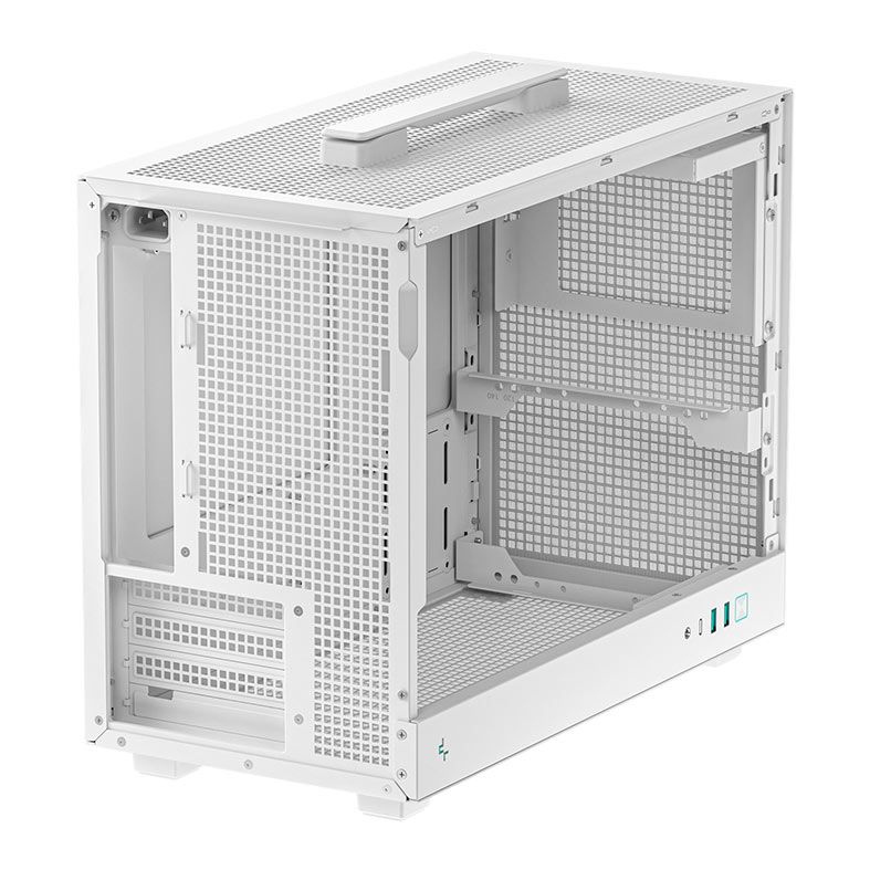 Gabinete Gamer Deepcool CH160 Plus, Mini-Tower, Lateral de Vidro, Branco, R-CH160-WHNGM0-G