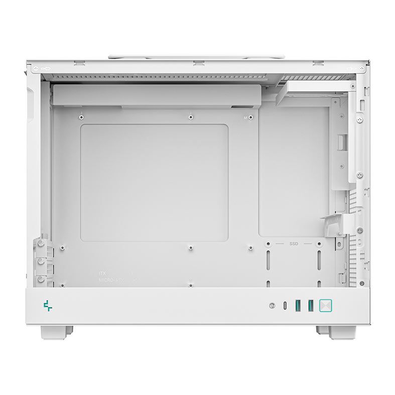 Gabinete Gamer Deepcool CH160 Plus, Mini-Tower, Lateral de Vidro, Branco, R-CH160-WHNGM0-G