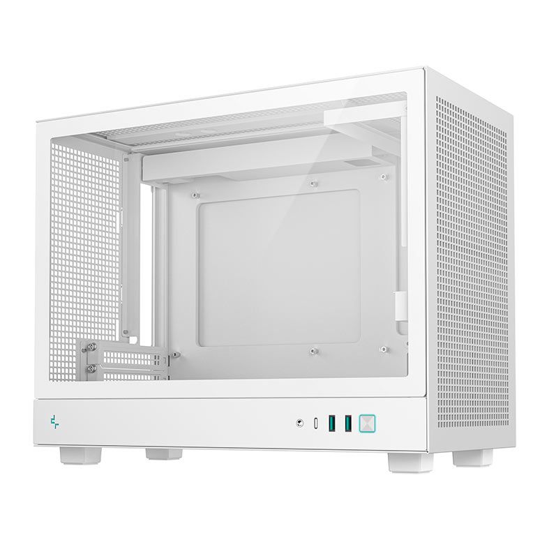 Gabinete Gamer Deepcool CH160 Plus, Mini-Tower, Lateral de Vidro, Branco, R-CH160-WHNGM0-G