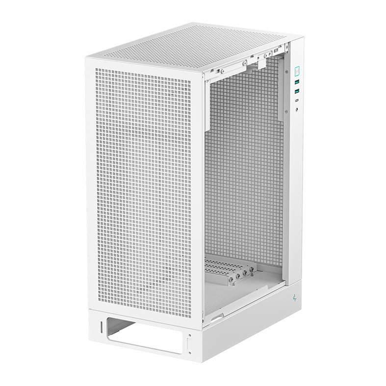 Gabinete Gamer Deepcool CH170 Plus, Mini-Tower, Lateral de Vidro, Branco, R-CH170-WHNGM0-G