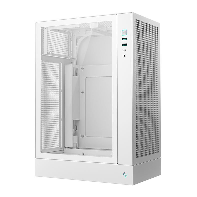 Gabinete Gamer Deepcool CH170 Plus, Mini-Tower, Lateral de Vidro, Branco, R-CH170-WHNGM0-G