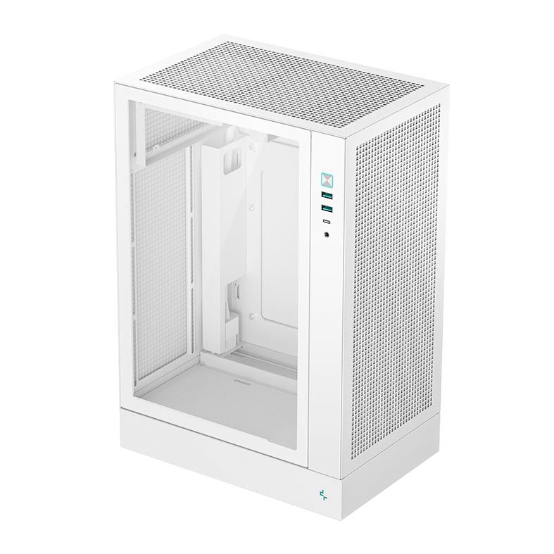 Gabinete Gamer Deepcool CH170 Plus, Mini-Tower, Lateral de Vidro, Branco, R-CH170-WHNGM0-G