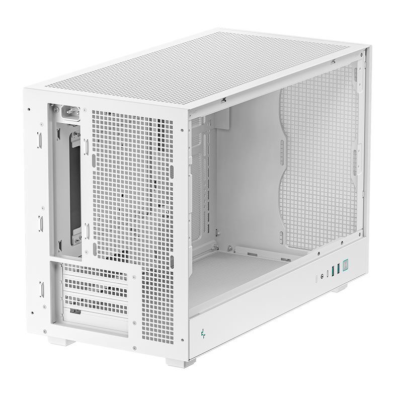 Gabinete Gamer Deepcool CH260, Mini-Tower, Lateral de Vidro, Branco, R-CH260-WHNGM0-G-1