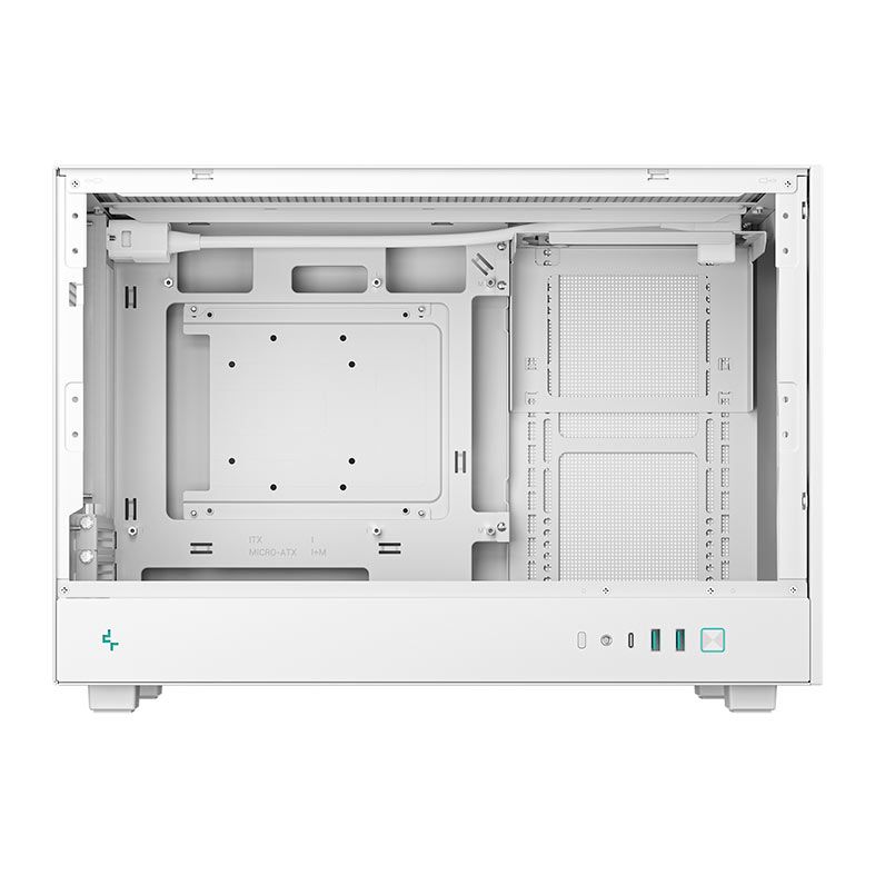 Gabinete Gamer Deepcool CH260, Mini-Tower, Lateral de Vidro, Branco, R-CH260-WHNGM0-G-1
