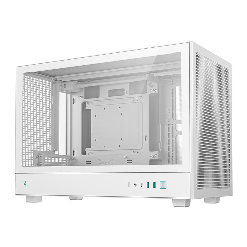 Gabinete Gamer Deepcool CH260, Mini-Tower, Lateral de Vidro, Branco, R-CH260-WHNGM0-G-1