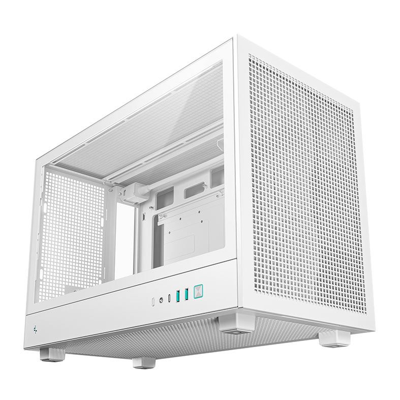 Gabinete Gamer Deepcool CH260, Mini-Tower, Lateral de Vidro, Branco, R-CH260-WHNGM0-G-1