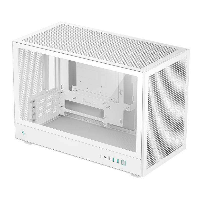Gabinete Gamer Deepcool CH260, Mini-Tower, Lateral de Vidro, Branco, R-CH260-WHNGM0-G-1