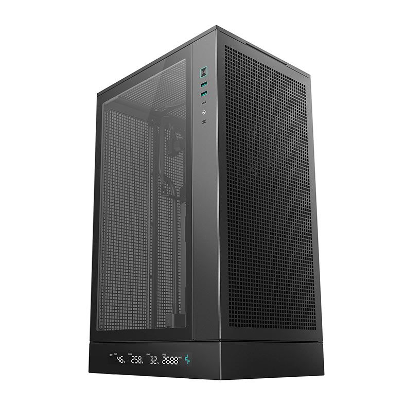 Gabinete Gamer Deepcool CH270 Digital, Mini-Tower, Lateral de Vidro, Preto, R-CH270-BKNDM0-G-1