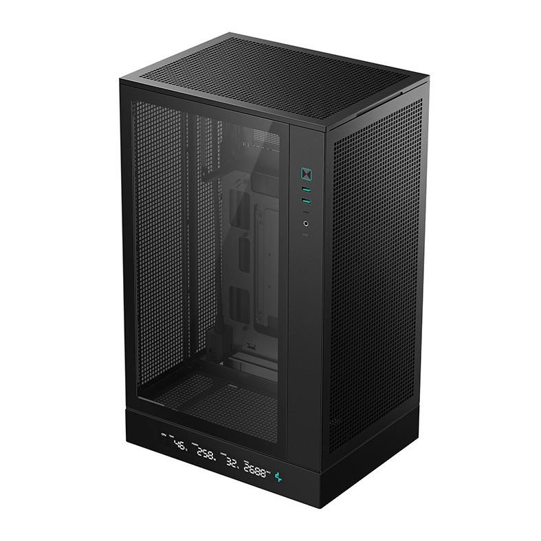 Gabinete Gamer Deepcool CH270 Digital, Mini-Tower, Lateral de Vidro, Preto, R-CH270-BKNDM0-G-1